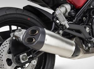 фото выхлопной системы мотоцикла BENELLI LEONCINO 500 TRAIL ABS
